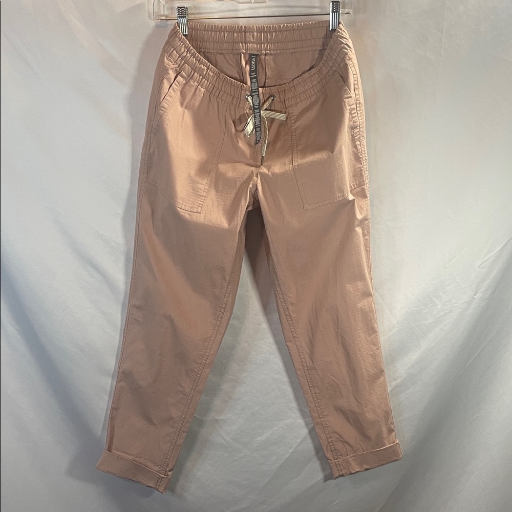 Vuori Light Peachy Tan Joggers with Drawstring